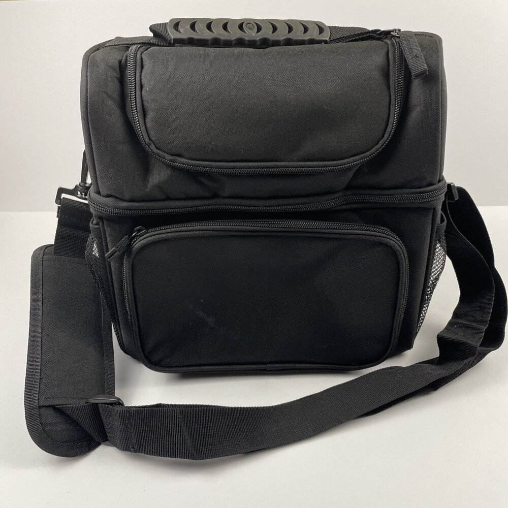 MIER Adult Lunch Box Insulated Large Double Decker Canvas Cooler Work Travel